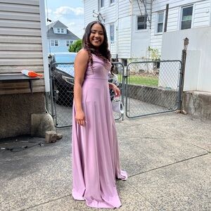 Elegant Lavender Evening Gown